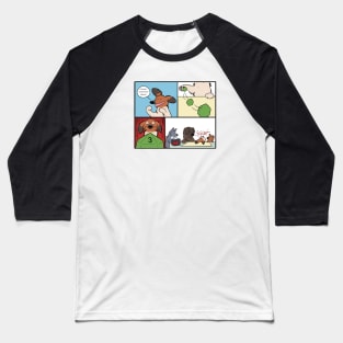 Come Ooonnn Dice - Comic Panel Color Baseball T-Shirt
